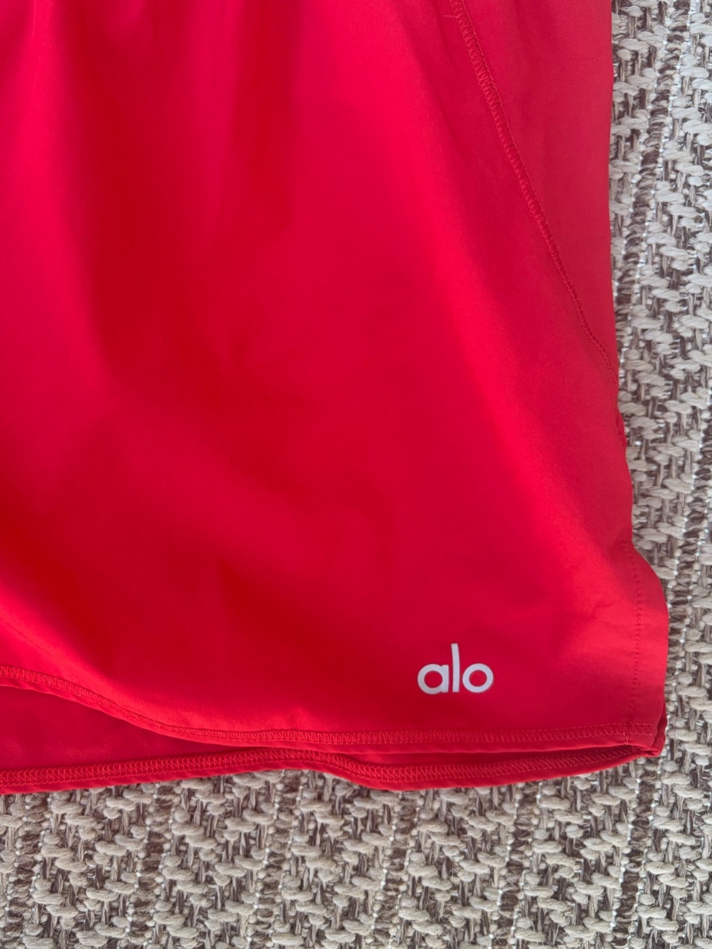 ALO Yoga Women's Red Shorts - Picture 4 of 10